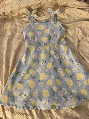 Girls Draper James Lemon and Floral Dress